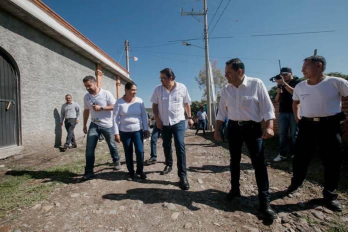 Obras de mejoramiento de calles en El Coto y El Rodeo, San Juan del Río