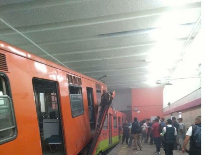 Choque De Trenes Del Metro En Tacubaya Cdmx 1 Muerto Y 41 Heridos