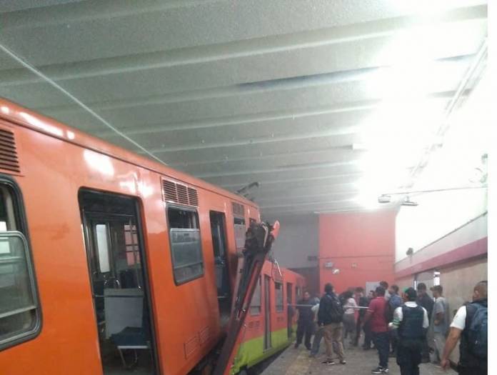 Choque De Trenes Del Metro En Tacubaya Cdmx 1 Muerto Y 41 Heridos