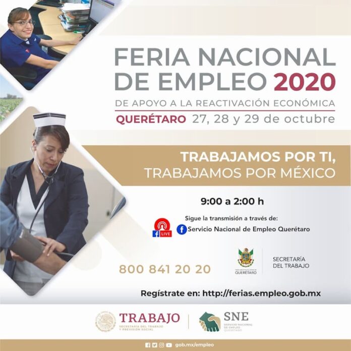 Participará estado de Querétaro en la Feria Nacional de Empleo