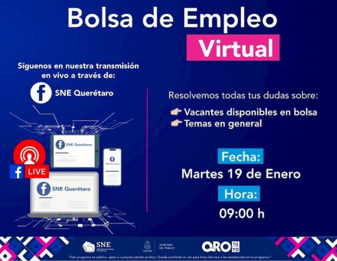 3ra bolsa de empleo virtual para el municipio de San Juan del Río
