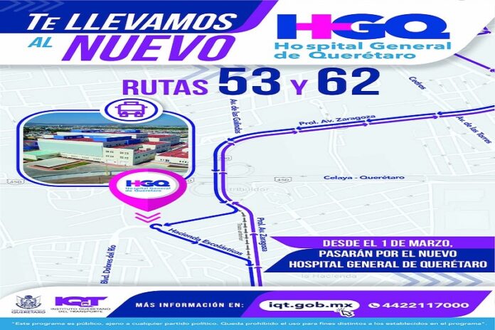 Ruta Hospitales te acerca al Nuevo Hospital General de Querétaro