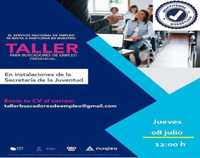 Bolsa de empleo, talleres y capacitaciones, la siguiente semana