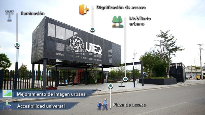 Obras de regeneración de acceso en la UTEQ