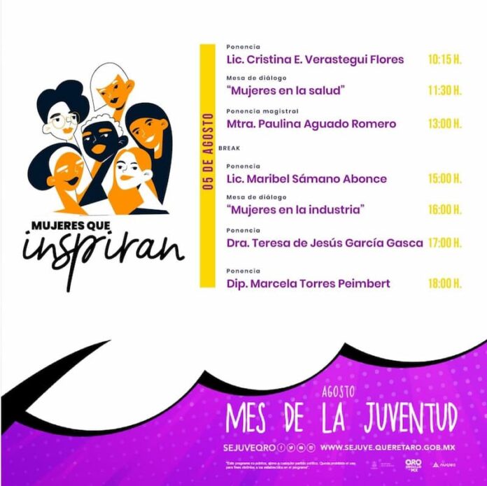 Invita Sejuve a foro ‘Mujeres que inspiran’