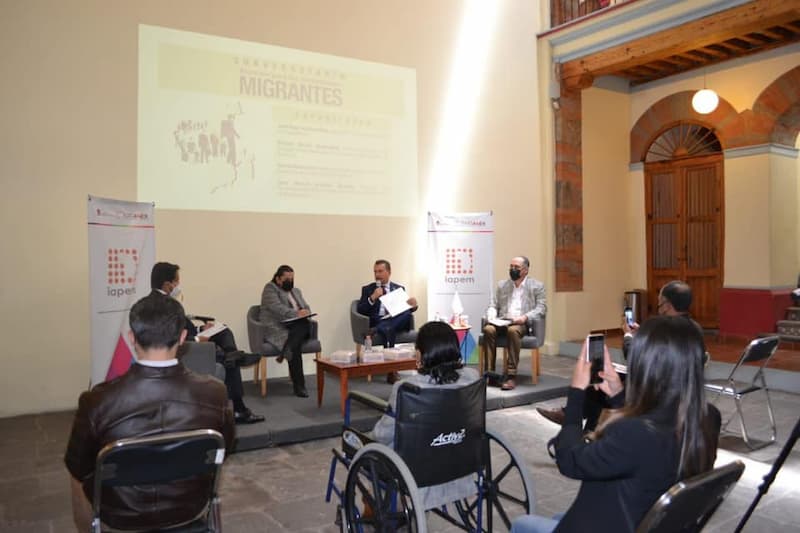Hugo Cabrera presentó ante el IAPEM la Ley de Atención a las Migraciones