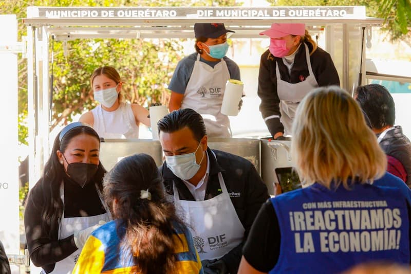Mpio de Querétaro continuará con programa 'Comedor en tu Calle' en 2022