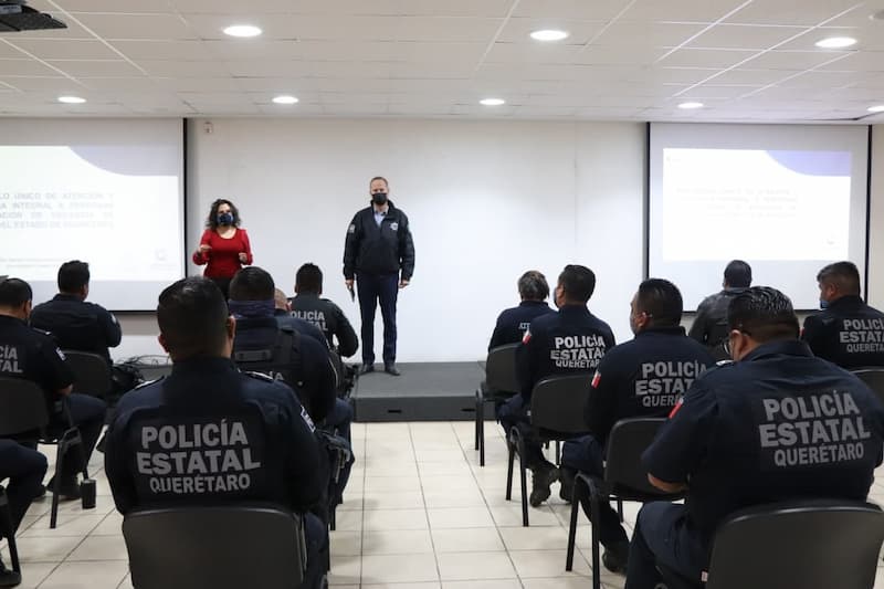 Policías Estatales de Querétaro reciben capacitación en perspectiva de género