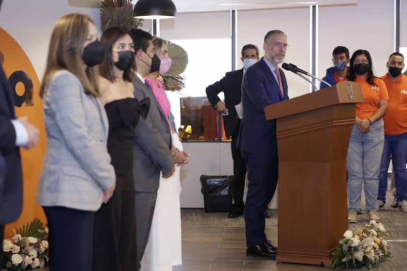Mauricio Kuri inauguró oficinas de empresa Ria México en Querétaro