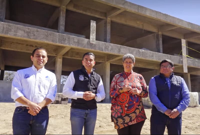 Rectora y alcalde realizaron recorrido por obra de nuevo campus UAQ Corregidora