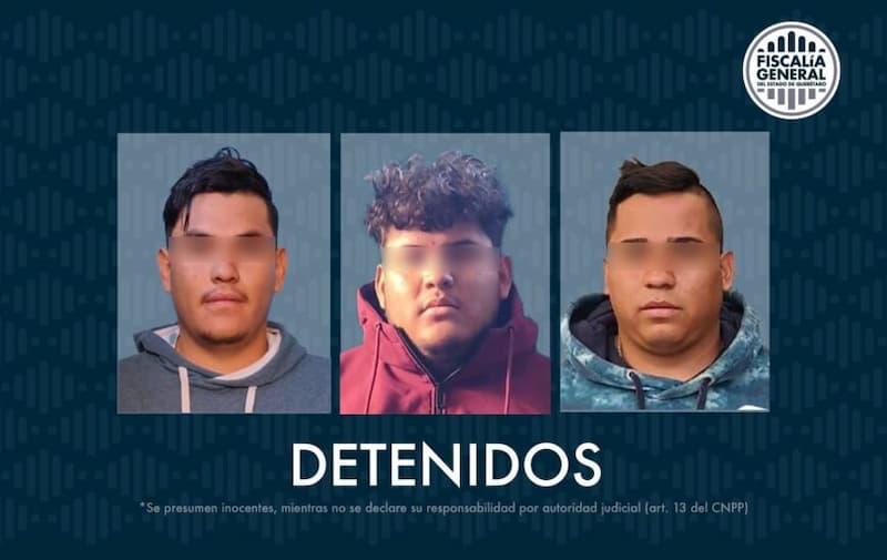 Tres hermanos detenidos por homicidio en Cadereyta de Montes