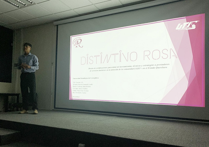 Alumnos de la UTC presentan iniciativa "Distintivo Rosa" para la Inclusión LGBT+ en el Turismo