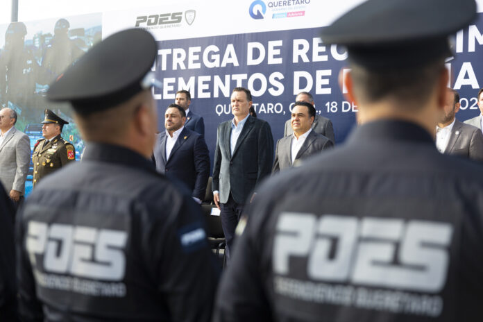 Gobernador de Querétaro destaca compromiso de la Policía Estatal en seguridad