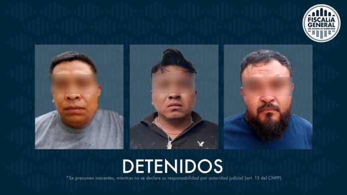 Tres detenidos vinculados al doble homicidio en comunidad de Casa Blanca, San Juan del Río
