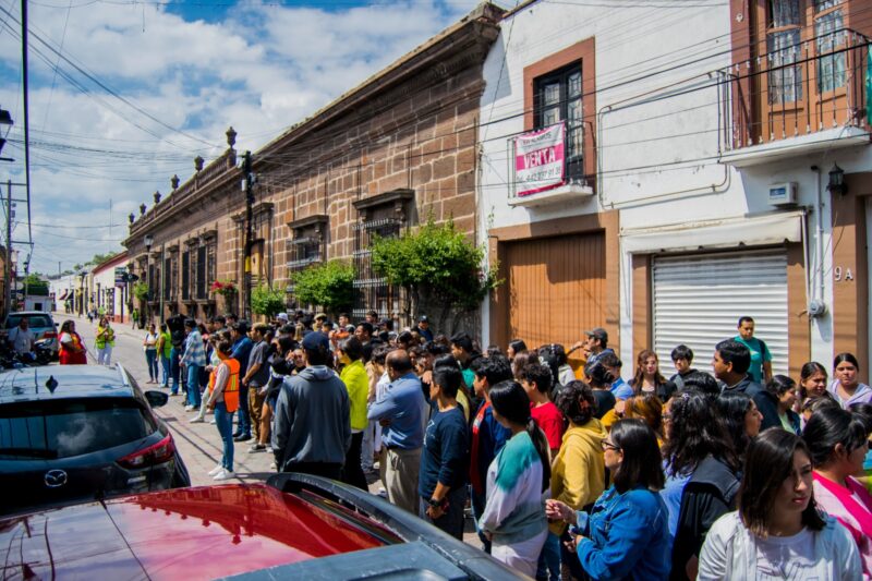 Universidad Mesoamericana realiza simulacro de evacuación por sismo