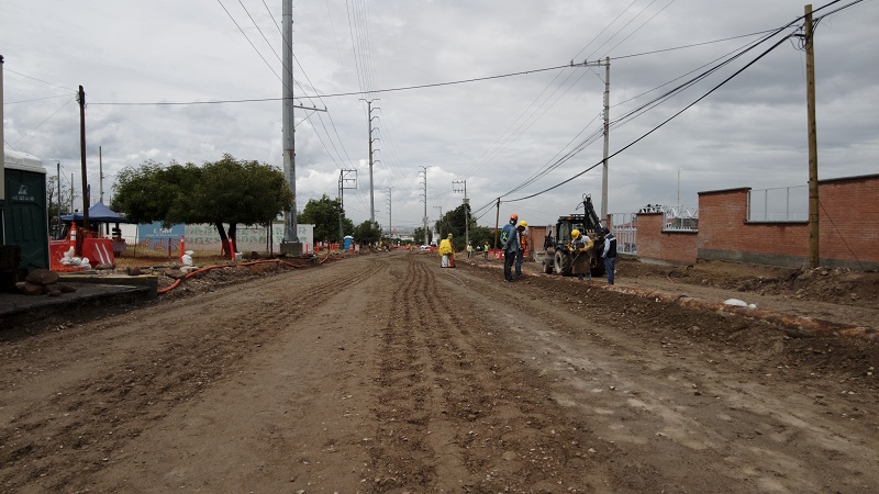 Avance del 48% en renovación de Avenida Tecnológico en SJR, anuncia SDUOP