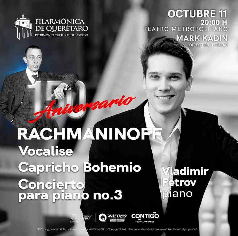 La OFEQ celebra 150 años de Rachmaninoff con grandioso concierto